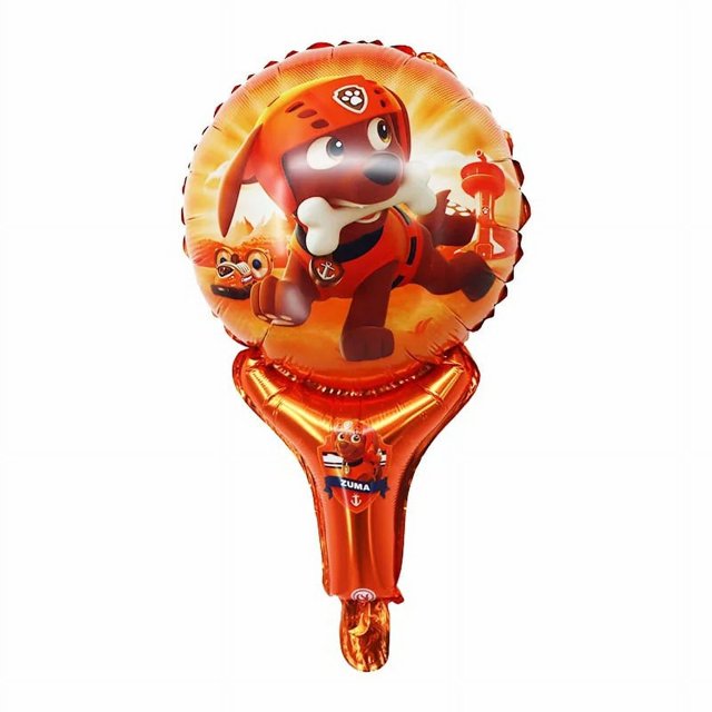 Globo de aluminio de la patrulla canina de dibujos animados Maomao, decoración de la escena de la fiesta de cumpleaños de los niños