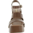 thumbnail image 2 of Madden Girl Womens Greenvil Faux Leather Studded Platform Sandals, 2 of 2