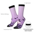 thumbnail image 6 of Honeii Lavender Roses Arrangement Print Adult Socks,Crew Socks,Casual Calf Socks,Daily Wear Socks for Men & Women, Perfect for Sports, Casual and Everyday Use, 6 of 6