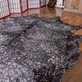 thumbnail image 2 of Metallic Silver on Black Cowhide Rug, 2 of 5