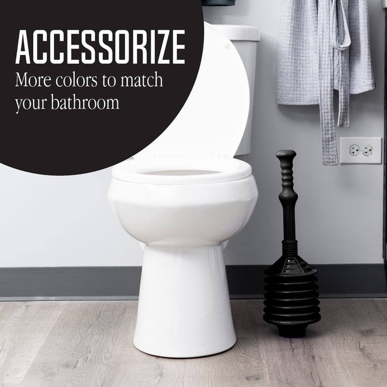 JS Jackson Supplies Black Bellows Accordion Toilet Plunger, Heavy