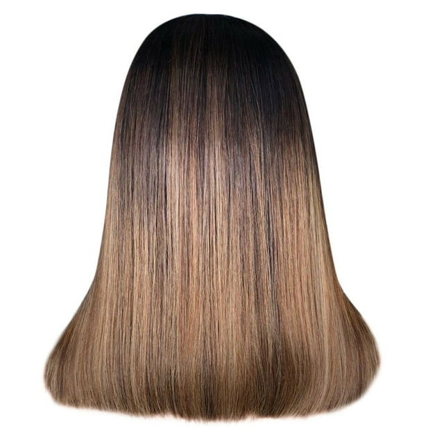 Riforla Perruques Courtes Droites Synthétiques Mode BOBO Marron pour Femmes Perruques Cheveux Naturels Perruques Femmes Marron