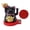Black, variant on Suodoka Solar Powered Lucky Cat Rotating Base Fortune Cat Statue for Car Dashboard Checkstand Desktop Decoration Black 3 inches / 7.7 cm[cite: 1]
