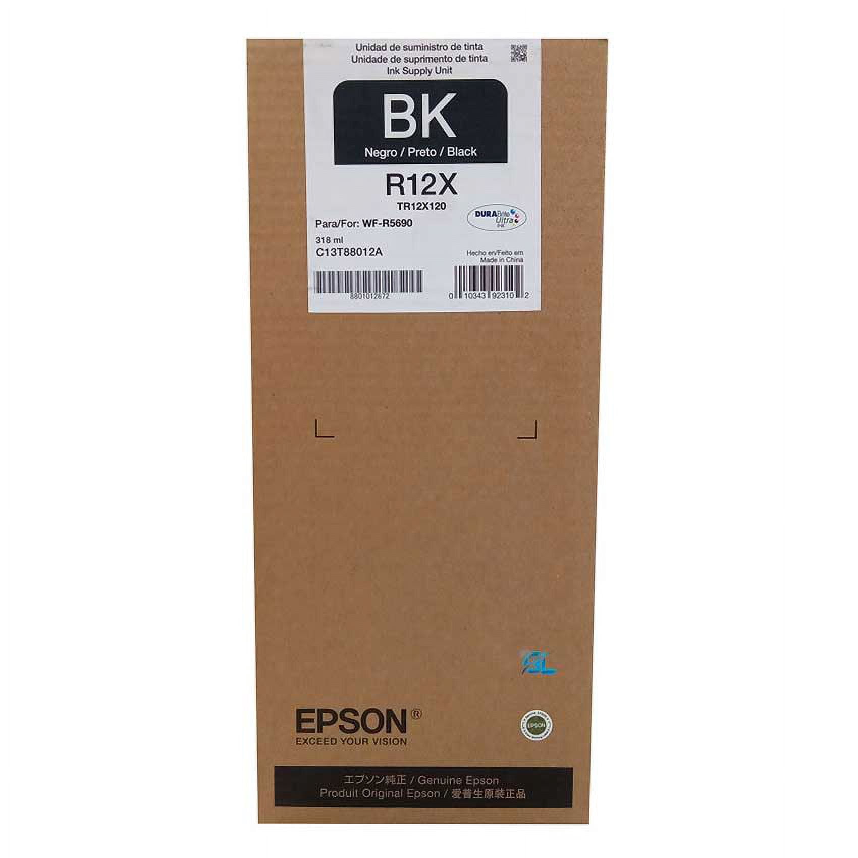 Epson EPSON TR12 Black Ink Cartridge, Large Capacity, Black