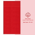 thumbnail image 6 of American Soft Linen Luxury 4 Piece Bath Towel Set, 100% Cotton Turkish Bath Towels for Bathroom, Red, 6 of 9