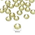 thumbnail image 2 of Uxcell Hotfix Rhinestones Flatback Crystal Glass Gems for Crafts Clothes DIY Decoration 288Pcs Light Yellow, 2 of 5