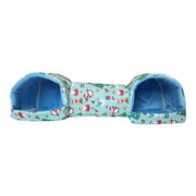 menolana Hamster Tunnel Bed Rabbits Toy Portable Nest Washable Breathable Soft Cave Hideaway for Hedgehog Chinchilla Rats Dwarf Rabbits pink strawberry