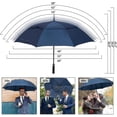 thumbnail image 2 of Liangnv Golf Umbrella 54/62/68 Inch, Large Windproof Umbrellas Automatic Open Oversize Rain Umbrella, 2 of 5