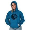 thumbnail image 4 of Floral Yin Yang Symbolic Spiritual Hoodie Sweatshirt Women Brisco Brands S, 4 of 6