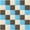 Blue, Brown, Beige - 36 Tiles, variant on ProSource Kids Solid Colors Foam Puzzle Floor Play Mat, 36 or 16 tiles
