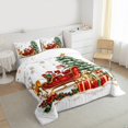 thumbnail image 3 of jejeloiu Cartoon Santa Claus Bedding Comforter Set,Merry Christmas Tree Twin Comforter Sets,Xmas Gifts Bedding Set For Girls Boys,Ultra Soft Home Decor Reversible,2 Pieces, 3 of 8