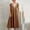 Brown, variant on 2024 European And Solid Color Lace V Neck Sleeveless Loose And Linen Pocket Dress Women Dresses below The Knee Womens Long Dresses Ladies Maxi Dress Womens Dresses Dresses Casual Women Summer Dress