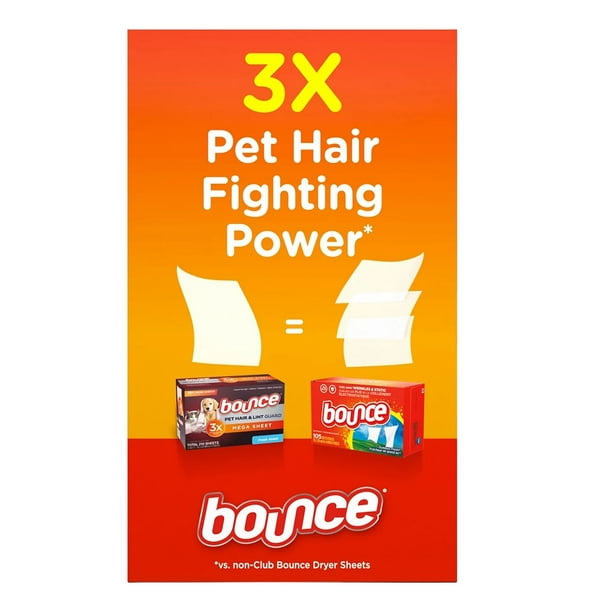 Bounce Pet Hair and Lint Guard Mega Dryer Sheets Fresh Scent (210 Sheets)