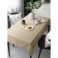 thumbnail image 6 of Brown Beige Table Cloth, Gradient Monochrome Modern Country Waterproof Tablecloth for Rectangle Tables, Reusable Washable Fabric Table Cover for Restaurant Kitchen Dining Tables 60"x120", 6 of 6