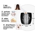 thumbnail image 4 of 3*4 cm Small Cremation Keepsake Urn for Human Ashes Miniature Memorial Urn for Memorial Aunt - Black, 4 of 4