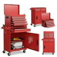 thumbnail image 1 of Costway Armoire à Outils Roulante à 5 Tiroirs Boîte de Rangement d'Outils en Métal Verrouillable avec Roues Rouge, 1 of 10