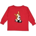 thumbnail image 3 of Inktastic Corgi Puppy Boys or Girls Long Sleeve Toddler T-Shirt, 3 of 5