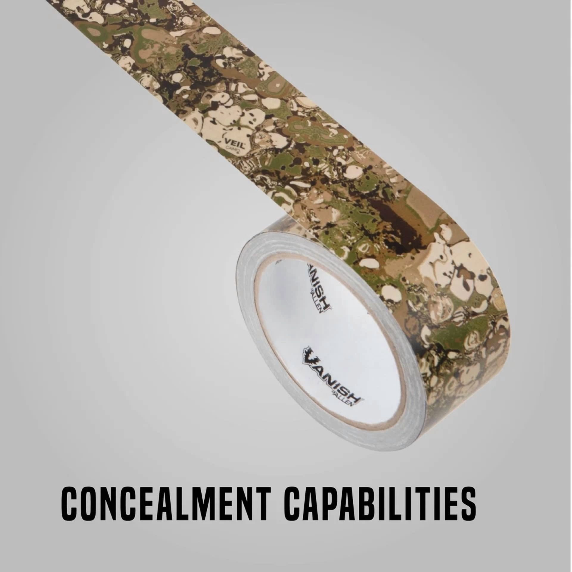 BUTTERFLY- Vanish Camo Duct Tape 2 Inch Wide 10 Yards Long Veil Terrain Camouflage Tape