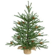 Vickerman 18" Carmel Pine Artificial Christmas Tree, Unlit
