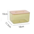 thumbnail image 2 of Soporte para caja de pañuelos transparente, minimalista y moderno, rectangular, 2 of 5