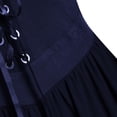 thumbnail image 5 of Women's Gothic Punk Dress Cold Shoulder Butterfly Sleeve Christmas Cosplay Party Dress, 5 of 12