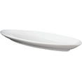 thumbnail image 6 of Contemporary Sleek Style White Porcelain Oval Plate Serving Platter 16"L 3 Pack, 6 of 10