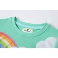 thumbnail image 5 of Toddler Baby Girls Rainbow Sweatshirts Casual Pullover Crewneck Winter Long Sleeve Tops Shirts Clothes 4t(78-Rainbow 110), 5 of 5