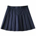 thumbnail image 2 of Women Pleated Skirts Summer High Waist Girls Dancing JK Mini A Line Short Skirt, 2 of 9