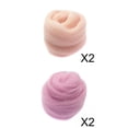 thumbnail image 1 of 4pcs Handmade Wool Roving Fibre For Felting Materials, 1 of 9