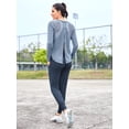 thumbnail image 3 of Alove Women Long Sleeve Athletic Shirts Mesh Yoga Elastic UV Top, 3 of 7