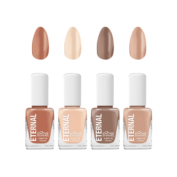 Eternal Nude Nail Polish Collection: Wild Nudes - 4PCS, 0.46 fl oz ea.)