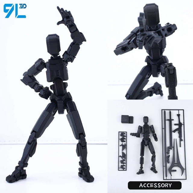 (Assembly Completed) T13 Action Figure Set,Dummy 13 Robot Action Figure, Lucky 13 Collectible Action Figure Articulated