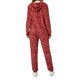 thumbnail image 3 of Ropa de hogar para mujer, mono de terciopelo de doble cara con estampado Digital de elementos navideños de ciervo, pijama con capucha para Otoño e Invierno, 3 of 4