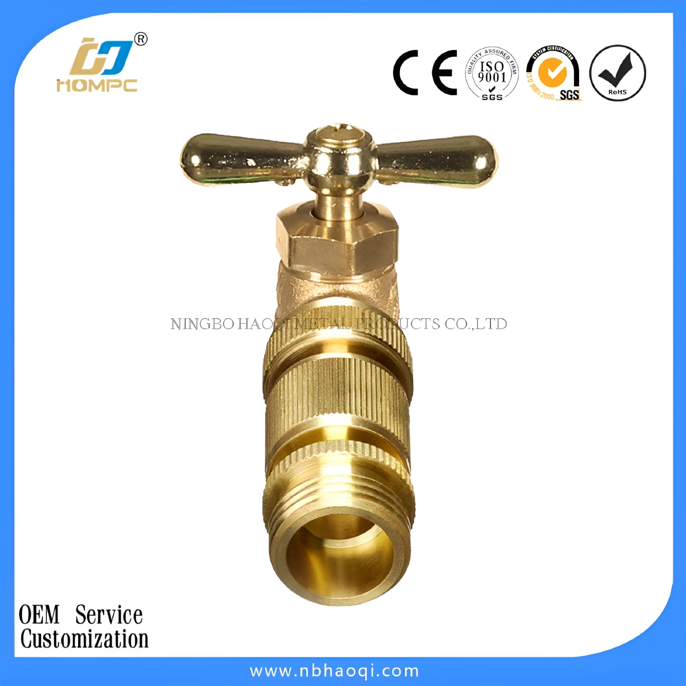 ZHZFKQ Garden Hose Quick Connector Water Hose Connect Garden Hose Connectors Brass Hose Connectors Quick Connect Fittings 3/4" Solid Brass 6 Sets