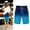 A0252-Blue, variant on Bermuda Shorts for Women Knee Length Gradient Color Casual Shorts for Women Plus Size with Pockets