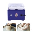 thumbnail image 5 of Mini Ceramic Machine, 24W 2000RPM Pottery Disc Machine Electric Pottery Wheel Machine Ceramic Work Adjustable Clay Craft for DIY Art 10 CM (Blue), 5 of 9