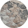 thumbnail image 2 of Addison Rugs Mayfield Premium Machine Washable Transitional Abstract Mocha Round Rug, 8' x 8', 2 of 6