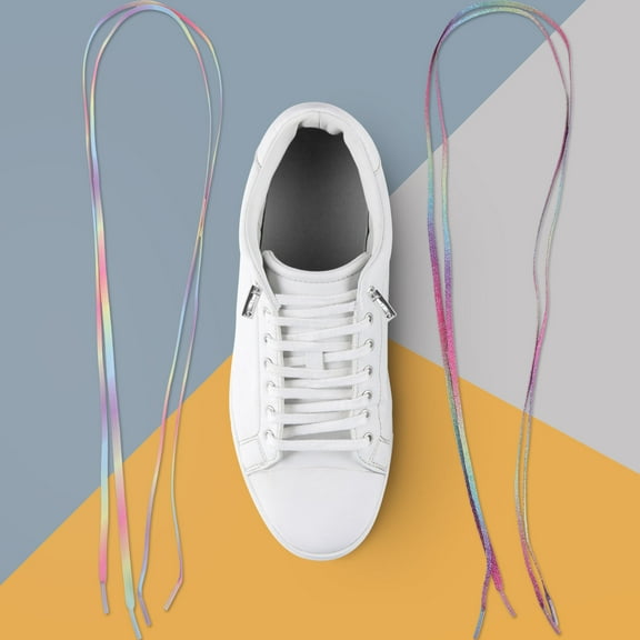 OFFIGAM No-Tie Elastic Shoe Laces for Sneakers, Cotton Rope, 2 Pairs, Anti-Loose, Comfortable Fit for Adults & Teens
