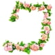 thumbnail image 3 of Arreglo floral de enredaderas artificiales de simulación con hojas verdes falsas Rosa, 3 of 9