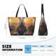 thumbnail image 4 of Fotbe Flower Meditating Rabbit Bolsa de Viaje para Playa - Resistente al Agua, Bolsa Tote de Gran Capacidad y Ligera con 7 Bolsillos para Mujeres y Hombres, 4 of 7