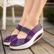 thumbnail image 3 of XIHAHA-zapatos transpirables con agujeros para mujer, Boca de pescado de fondo suave tejido a la moda, zapatos informales con correa elástica, Sandalias cómodas, 3 of 5