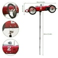 thumbnail image 4 of Racer Windmill Stainless Steel Racing Car Wind Spinner Weather Resistant Creative Hanging Wind Sculpture Model Decoration for Outdoor Garden Yard Patio Lawn, 4 of 9
