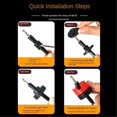 thumbnail image 5 of 5pcs 8mm Shank Countersunk Drill Bit Woodworking Router Bit Core Limiter Drill Bits Hole Opener Router Bit, 5 of 5