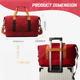 thumbnail image 3 of Gynky Travel Duffle Bag Weekender Bag Carry On Tote Bags for Women, Duffel Bag Sport Gym Bag for Men, Hospital Bag for Labor and Delivery, Overnight Bag Luggage Bag with Trolley Sleeve, 3 of 11