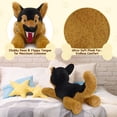 thumbnail image 5 of MorisMos 28'' German Shepherd Stuffed Animal Giant Dog Plush Toy, 5 of 7