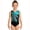 Blue, variant on Gymnastics Leotards For Girls Dance Romper Long Sleeve High Elasticity With Embroidery Printing Performance Practice Loose Summer Girls Jumpsuit 4-12 Years
