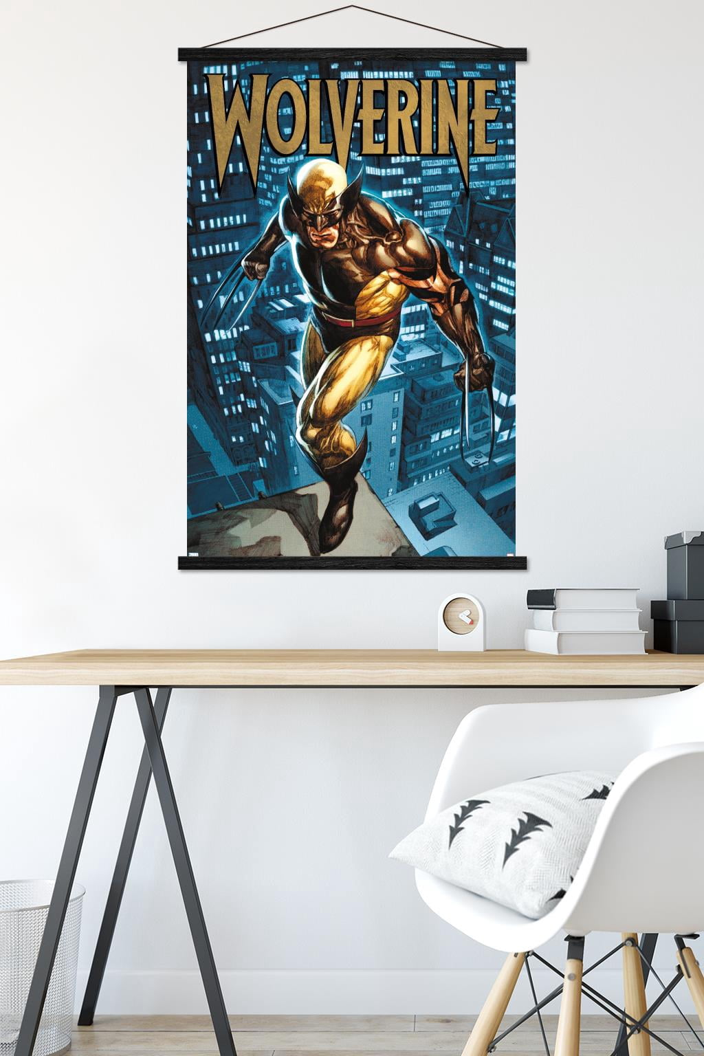 Marvel Comics - Wolverine - Dark Wolverine #77 Wall Poster with Wooden Magnetic Frame, 22.375" x 34"
