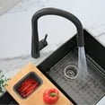thumbnail image 2 of Stylish Siena One-Handle Matte Black Pull Down Kitchen Faucet Height 17¾" K-135N, 2 of 9