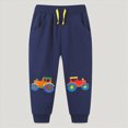 thumbnail image 2 of Hessimy Children Casual Pants Boys Comfortable And Breathable Handsome Cargo Pants (Navy,2-3 Years), 2 of 6