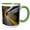 Green/White, variant on 3drose, Canada, Ontario, Toronto. Speeding Subway Train. -cn08 Bja0018 - Janyes Gallery, 11oz Two-tone Green Mug